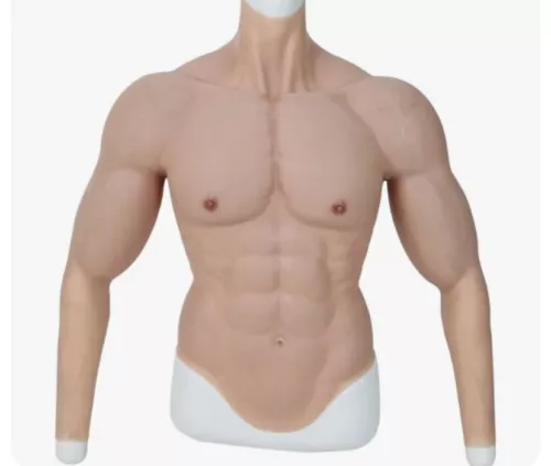 Anime Cosplay Realistic - Macho Silicone Muscle Suit With Arm