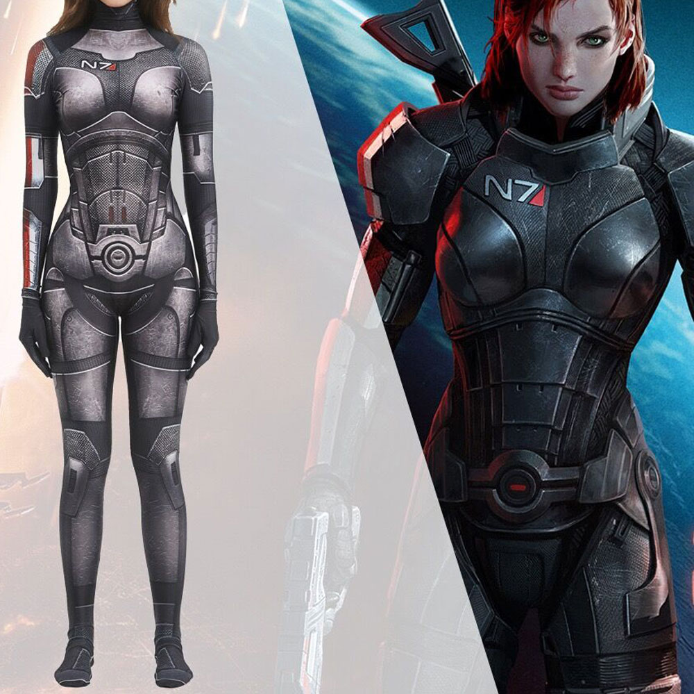 Anime Cosplay Armor - Halloween Adults Female Mass Effect Femshep