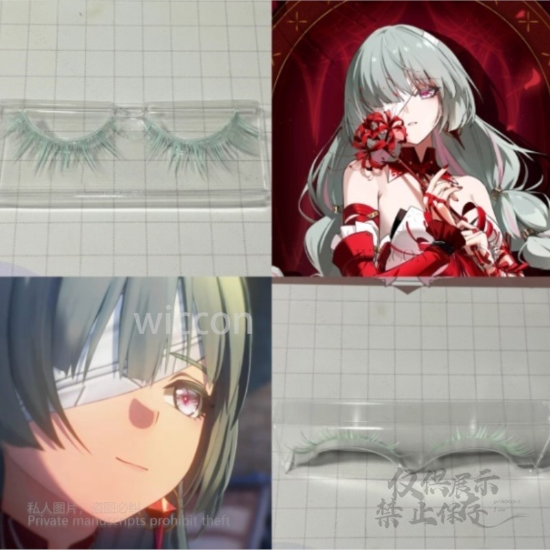 Costume Anime Cosplay - Anime Phrolova Cosplay Wig Green Pink