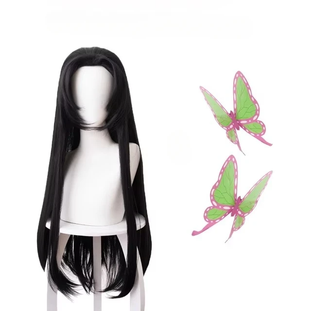 Cosplay Anime Black Hair - Anime Kochou Kanae Wig Kimetsu no