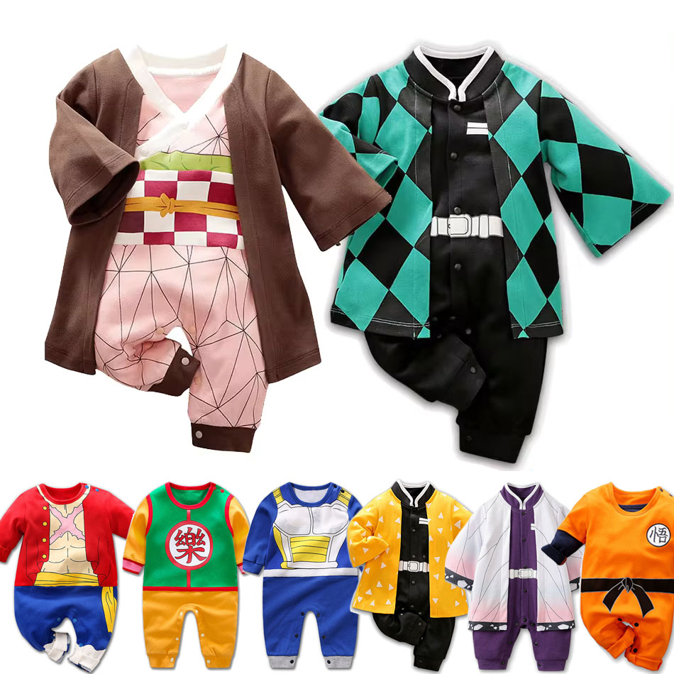 Anime Cosplay Toddler - 0-18 Months Anime Baby Rompers Newborn