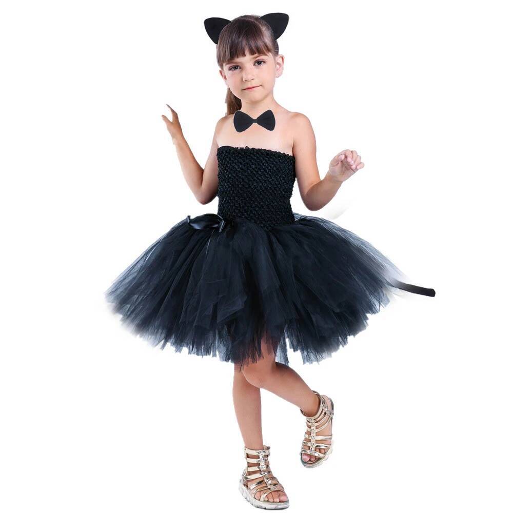Anime Cosplay Toddler - Cute Black Cat Tutu Dress Baby