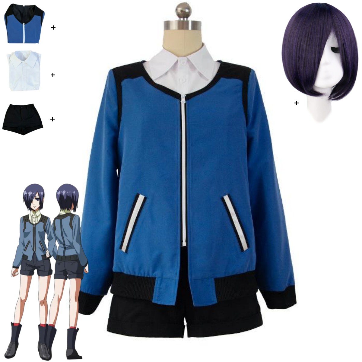 Anime Tokyo Ghoul Touka Kirish - огляд і ціна Anime Cosplay Tokyo Ghoul