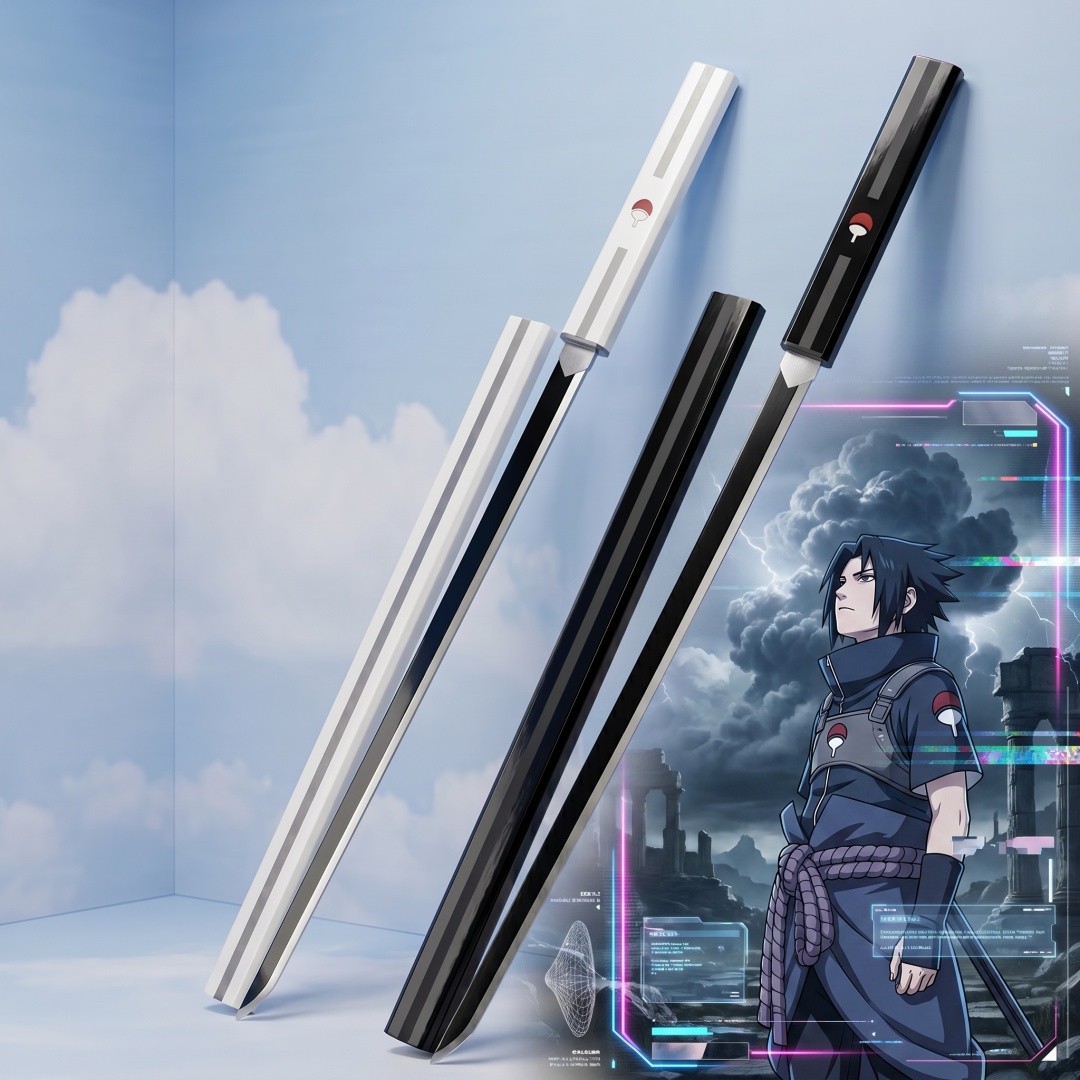 35.4inch Naruto Uchiha Sasuke  - огляд і ціна Anime Cosplay Katana