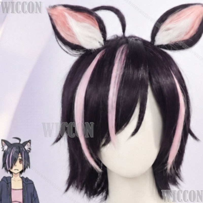 Chainsmoker Cat Cosplay Hameko - огляд і ціна Cosplay Anime Black Hair