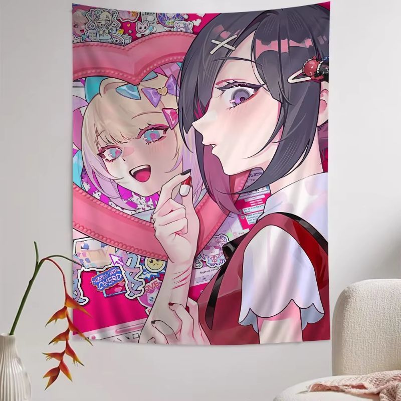 VIKAMA Pink Anime Girl Tapestr - огляд і ціна Anime Cosplay Girl Photo