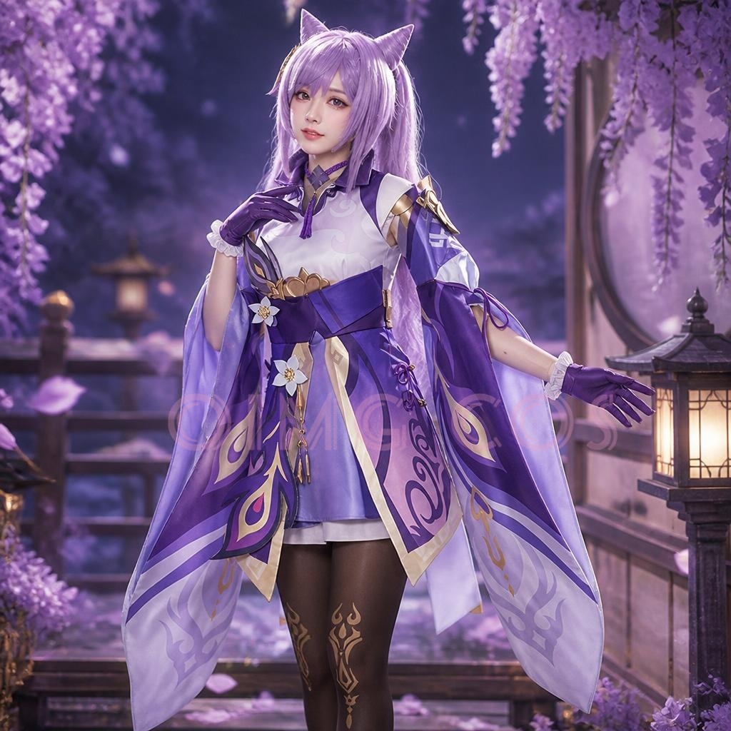 Genshin Impact Keqing Cosplay  - огляд і ціна Anime Cosplay In Chinese