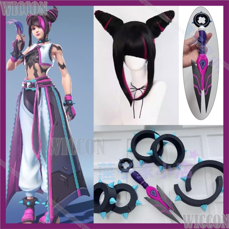 Kiriko Juri Game Han Over Cosp - огляд і ціна Cosplay Anime Black Hair