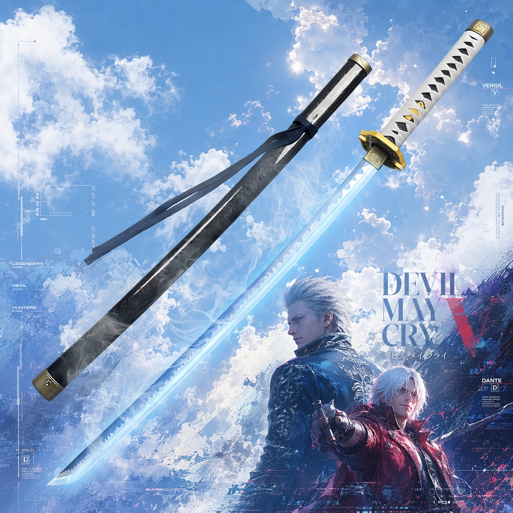 40inch Devil May Cry DMC Vergi - огляд і ціна Anime Cosplay Katana