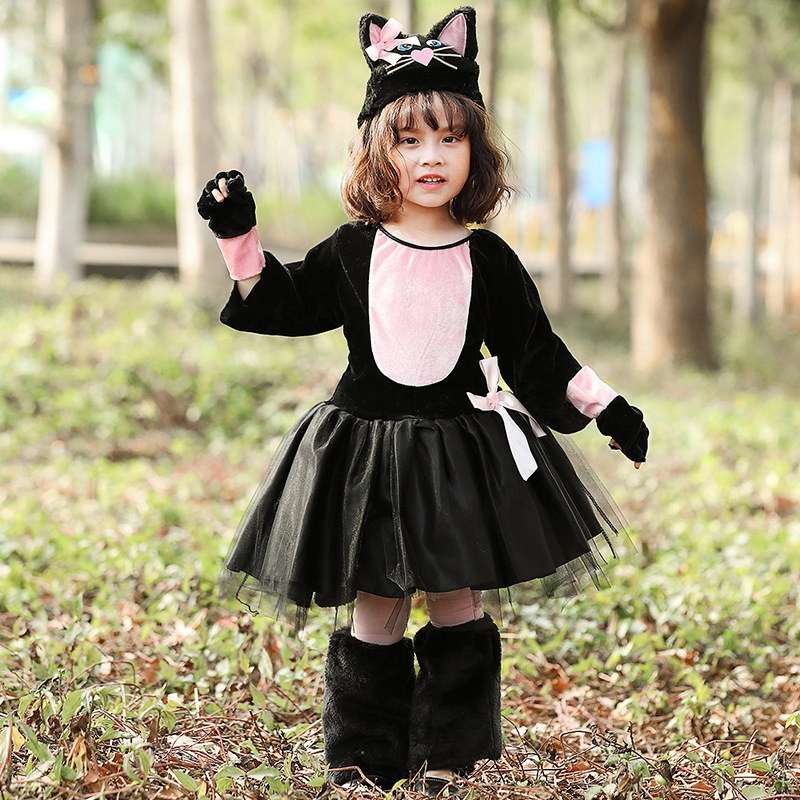 New Halloween Black Cat Cospla - огляд і ціна Anime Cosplay Girl Photo
