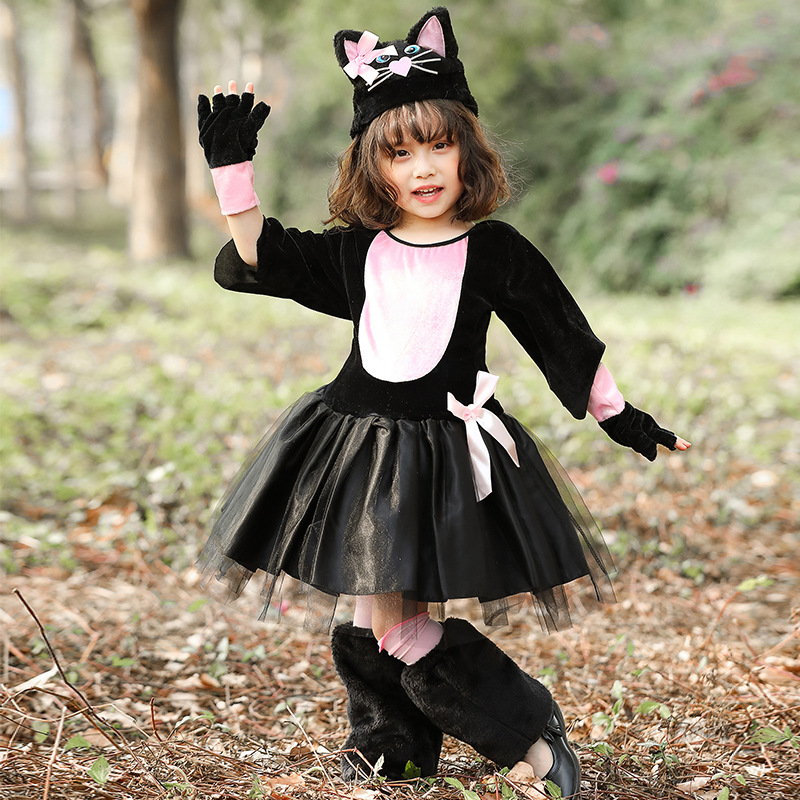 New Halloween Black Cat Cospla - огляд і ціна Anime Cosplay Girl Photo