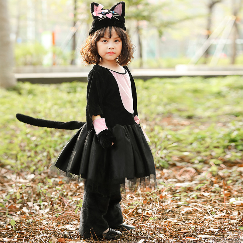 New Halloween Black Cat Cospla - огляд і ціна Anime Cosplay Girl Photo