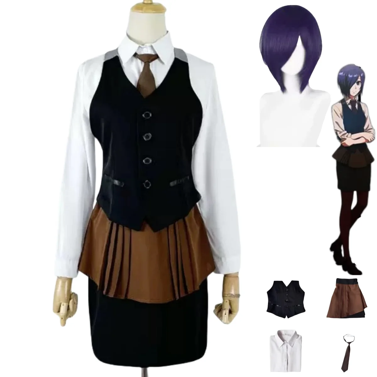 Anime Tokyo Ghoul Touka Kirish - огляд і ціна Anime Cosplay Tokyo Ghoul