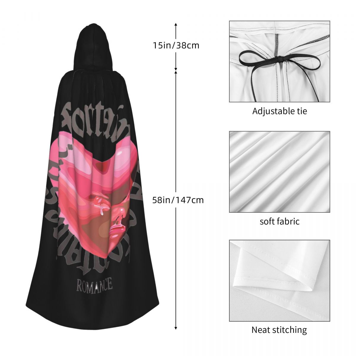 Fontaines DC Romance Long Hood - огляд і ціна Anime Cosplay Romance