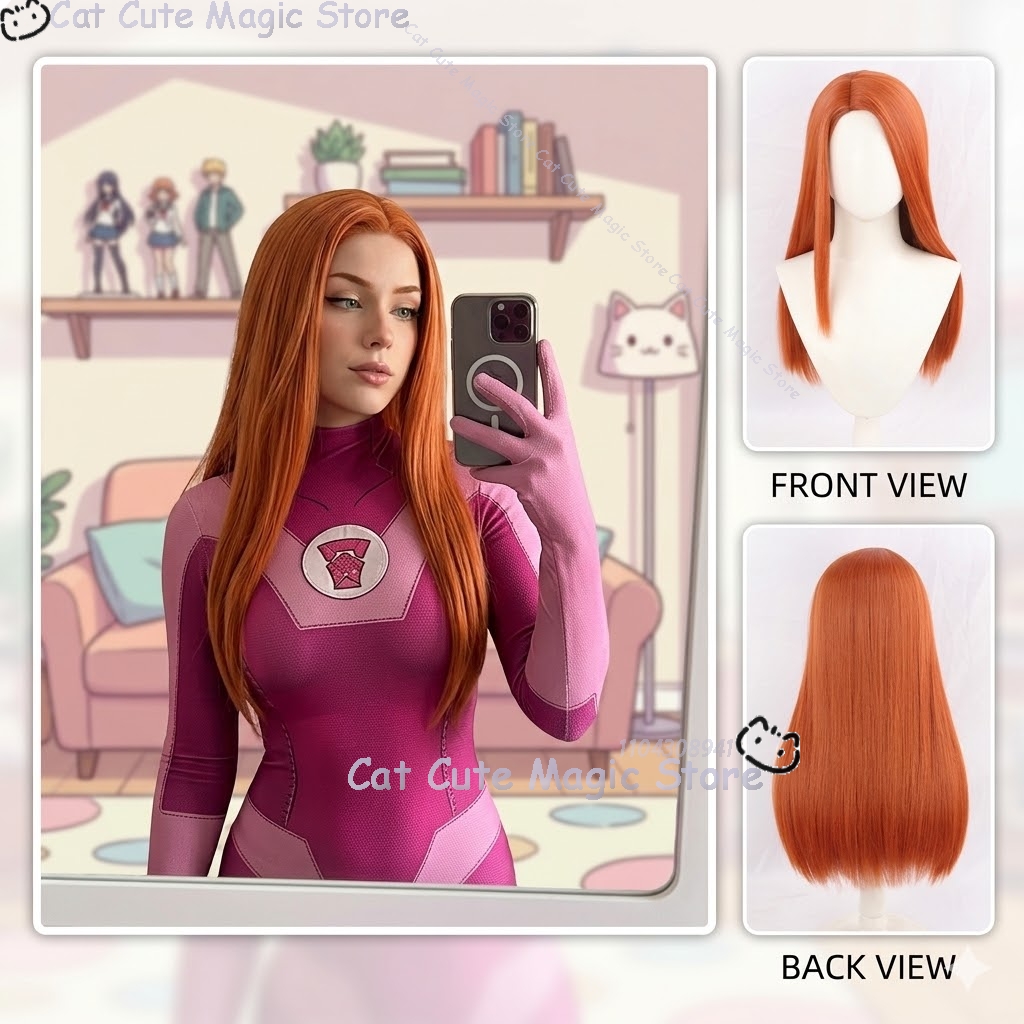 Samantha Eve Wilkins Atom Eve  - огляд і ціна Anime Cosplay Long Hair